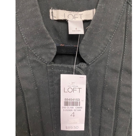 NWT Ann Taylor Loft Canvas Peplum Jacket - Picture 5 of 5